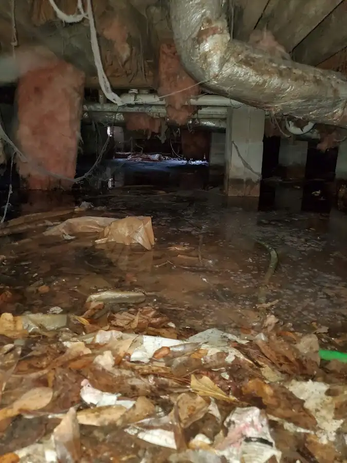 Crawl space flood assessment for Commercial Water Damage Restoration in Rapid Valley